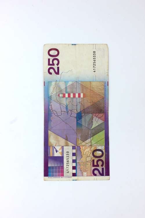 1985 Circulated 250 Dutch Guilder/Guldens