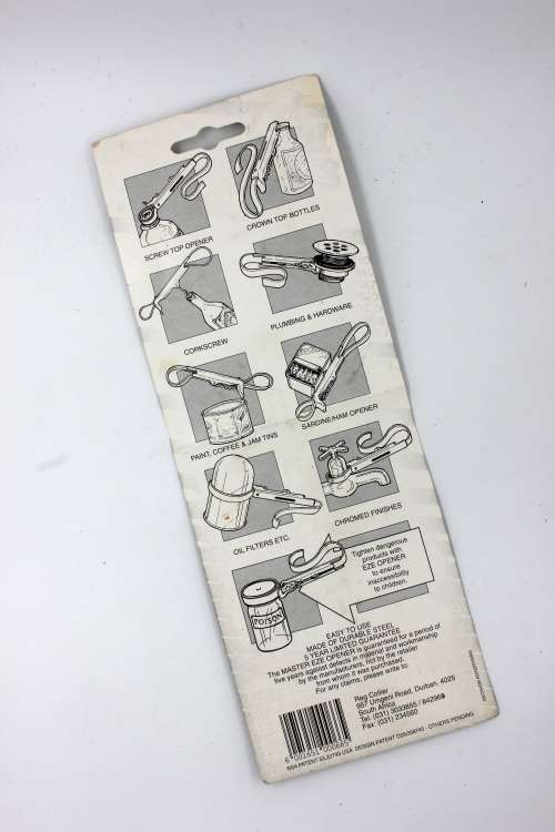 Vintage EHK Master Eze Combination Jar Bottle Opener