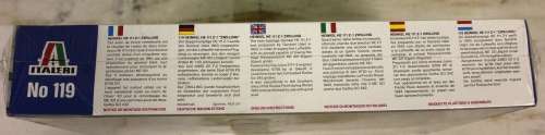 Italeri 1:72 German HE 111 Z-1 ZWILLING Glider Tug Planes ( No 119 ) - Rare Vintage 1990 Model Set