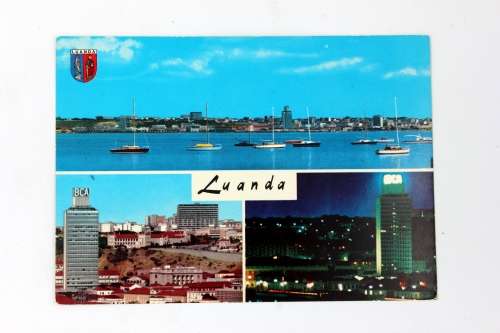 Five Original Vintage 1960`s unused Postcards of LUANDA, Angola