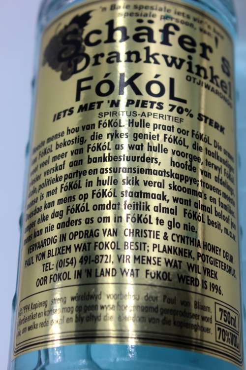 Special Bottling 1990`s Vintage FOKOL Liqueur Spirit Aperitif - 70% Alk Vol