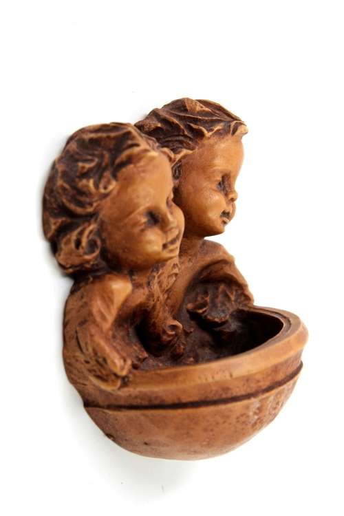 Set of Vintage Christian Angel Ornaments