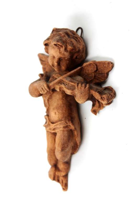 Set of Vintage Christian Angel Ornaments