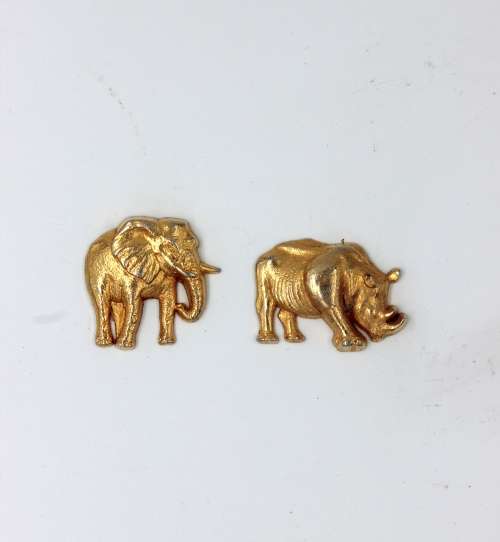 Collection of 8 Metal Miniature Animals