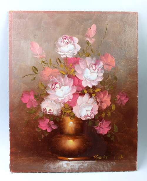 Flower Oil Painting by Robert Cox