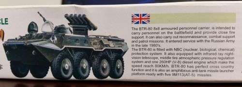 Russian Missile Launcher Vehicle BTR-80 AT5 1/48 Scale