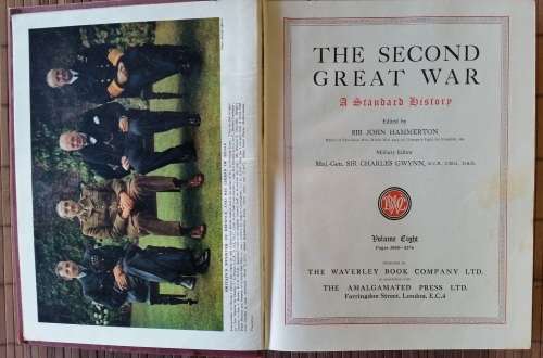 The Second Great War by John Hammerton 9 Volume Set 2nd World War WW2 History