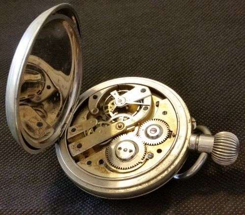 Large Vintage Pocket Watch Full Calendar & Moon Phase
