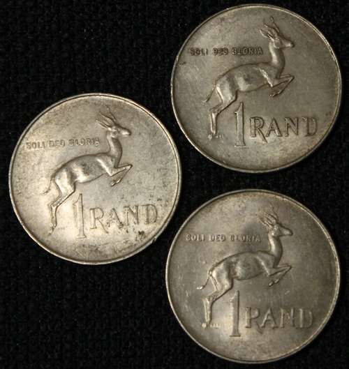 1966 Silver One Rand - English R1 - JOB LOT One Bid For All Three