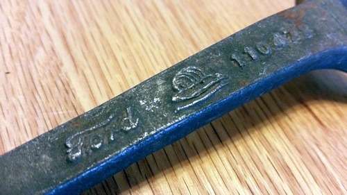 Ford Offset Spark Plug Cylinder Head Wrench - Ford 11047 S - Snailbrand 1930's Left Handed