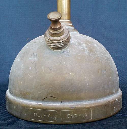 Tilley Table Lamp Model TL136 - shorter version of the TL106 - 1952 to 1956 - Brass Paraffin Lamp