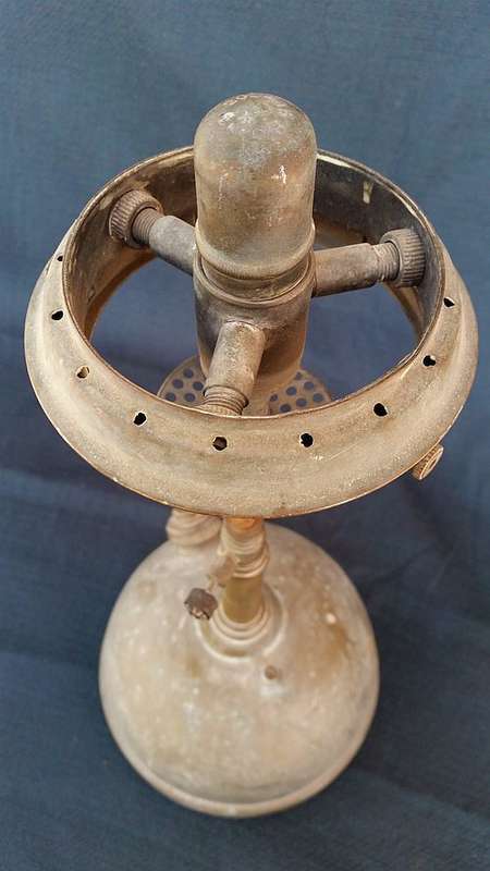 Tilley Table Lamp Model TL136 - shorter version of the TL106 - 1952 to 1956 - Brass Paraffin Lamp