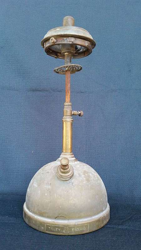 Tilley Table Lamp Model TL136 - shorter version of the TL106 - 1952 to 1956 - Brass Paraffin Lamp