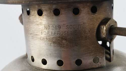 1948 Coleman Lantern Canada - Model 249 "Scout" - Kerosene Lamp