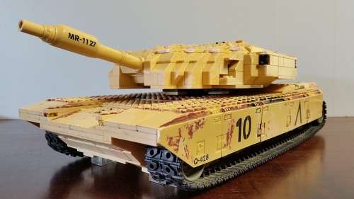 Rare Original Mega Bloks ProBuilder LEGO Compatible M1A1 Abrams Tank - Battleship