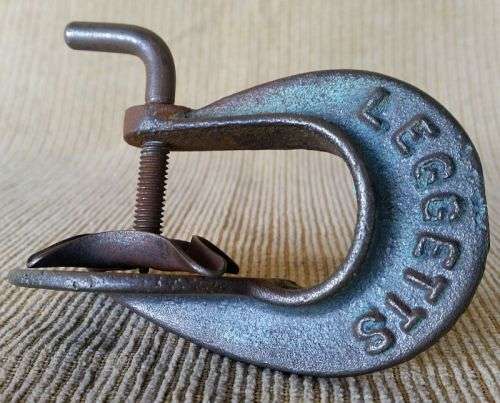 Cast Iron - 5 Minute Vulcanizer - Leggetts Tyre Patch Clamp - Vintage Car Tyre Patch Clamp