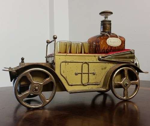 Vintage Styled Model A Car - Musical Decanter Car "How Dry I Am" - Whisky Sherry Port with 6 Glasses