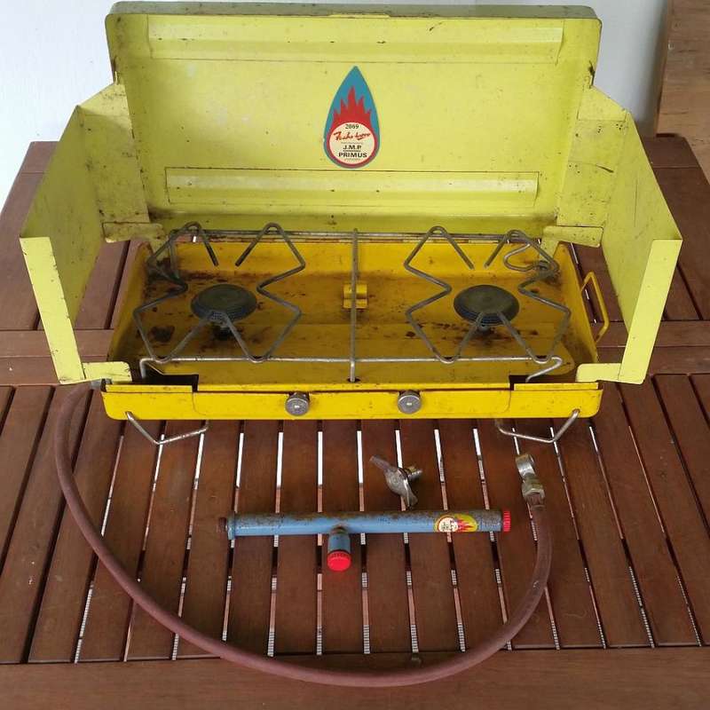 Primus Stove 2069 - Classic Camp Stove - Gas Two Burner Primus Camping Stove Complete
