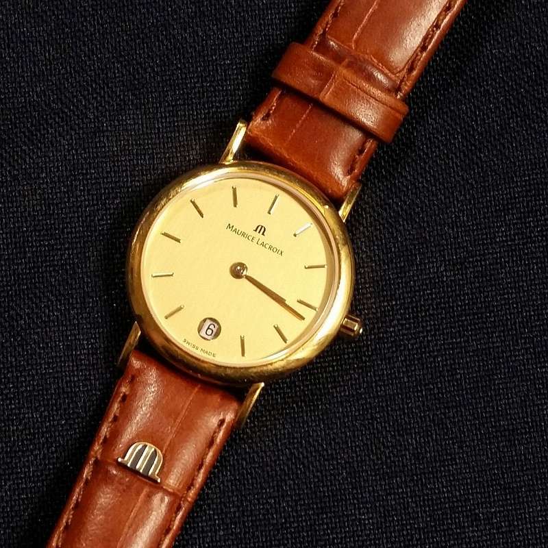 Maurice Lacroix 18k Gold Aurea Ladies Watch - Excellent Condition, Classic Stylish Ladies Watch