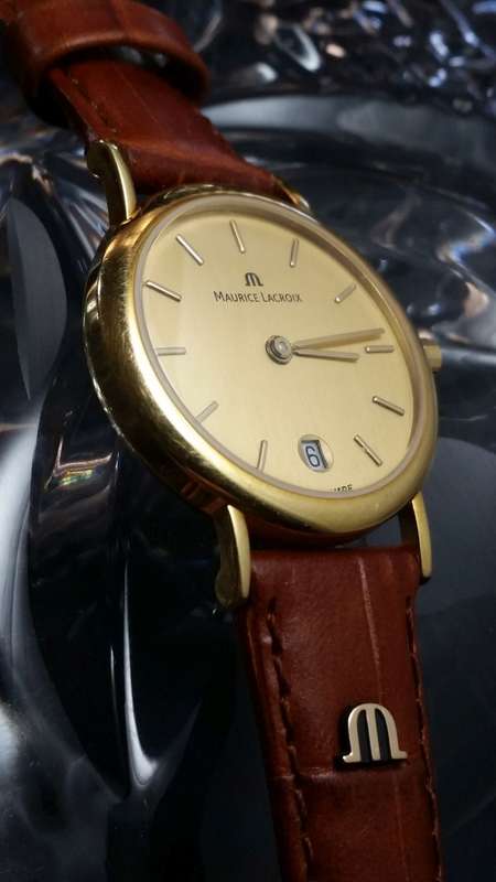 Maurice Lacroix 18k Gold Aurea Ladies Watch - Excellent Condition, Classic Stylish Ladies Watch