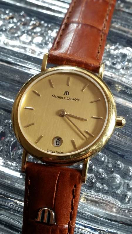 Maurice Lacroix 18k Gold Aurea Ladies Watch - Excellent Condition, Classic Stylish Ladies Watch