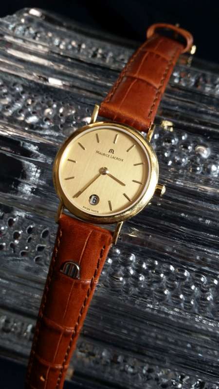 Maurice Lacroix 18k Gold Aurea Ladies Watch - Excellent Condition, Classic Stylish Ladies Watch