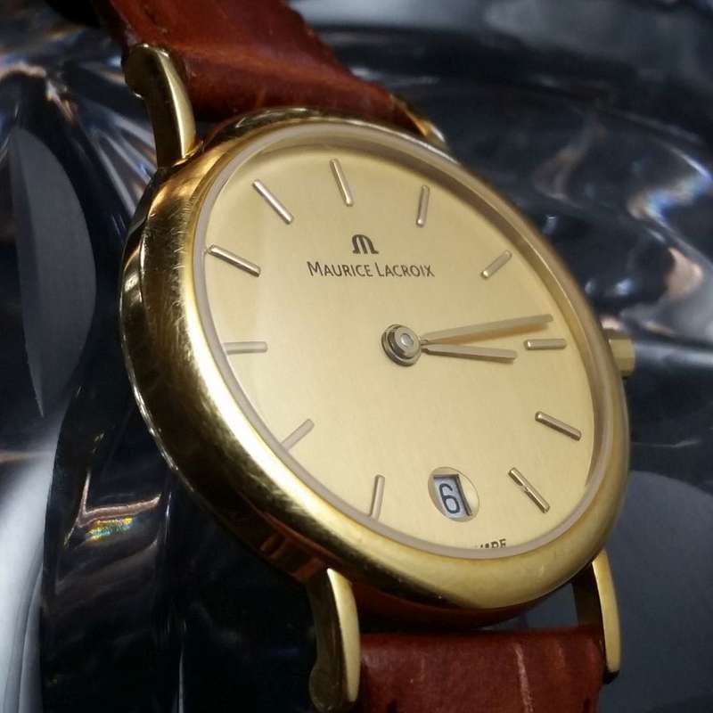 Maurice Lacroix 18k Gold Aurea Ladies Watch - Excellent Condition, Classic Stylish Ladies Watch