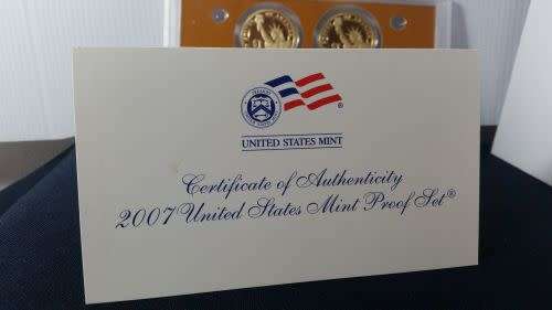2007 United States Mint Presidential One Dollar Coin Proof Set