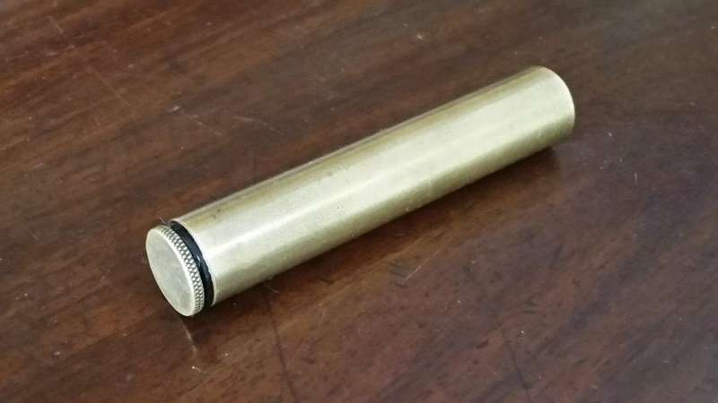 Lee Enfield Brass Oil Bottle - MK. IV LB/14U - Scarce South African Marked