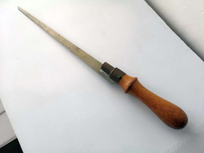 Keyhole Saw Wooden Handle - Vintage Pad Saw with new blade
