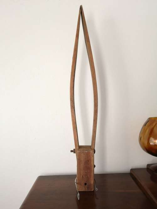 Vintage Bentwood Saddlers Clamp - Leatherworker Tool - Vice Knee Held Horse Tack