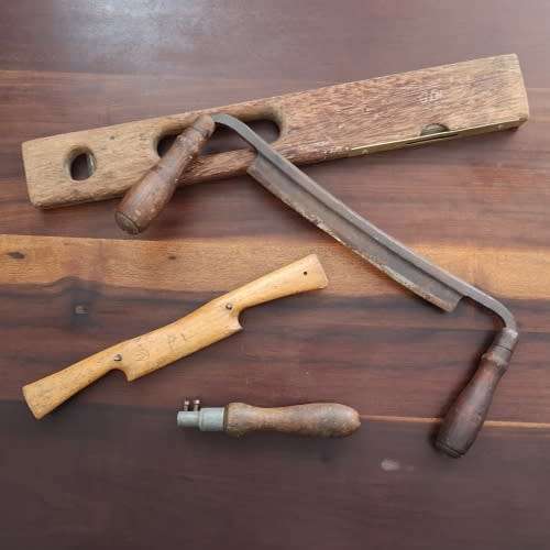 Job Lot - Vintage Draw Knife - Spoke Shave - Marples Sheffield Level - Pad Saw Keyhole Handle