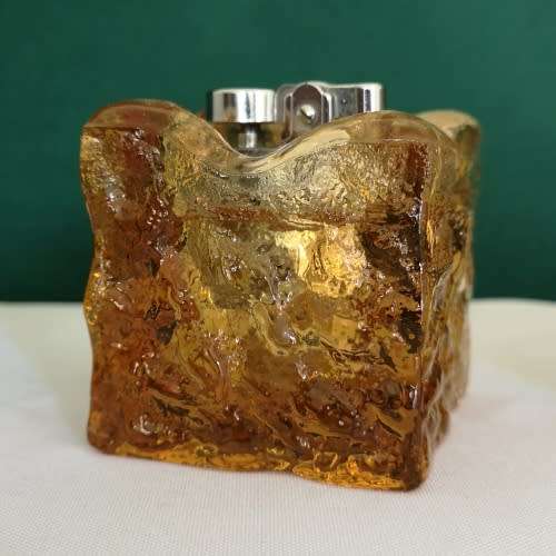 Job Lot Lighters - 1940's Colibri Monopol, Ronson Crown Table Lighter, Resin Cube KOEI Unicorn