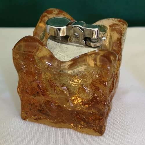 Job Lot Lighters - 1940's Colibri Monopol, Ronson Crown Table Lighter, Resin Cube KOEI Unicorn