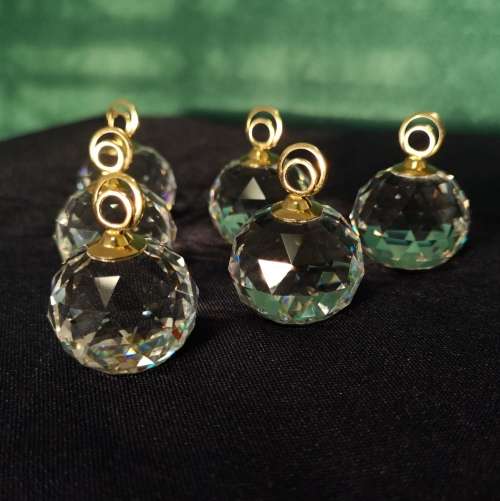 Swarovski Crystal Place Card Holder 7403 NR 030 001 - Retired Vintage Silver Crystal Gold Trim
