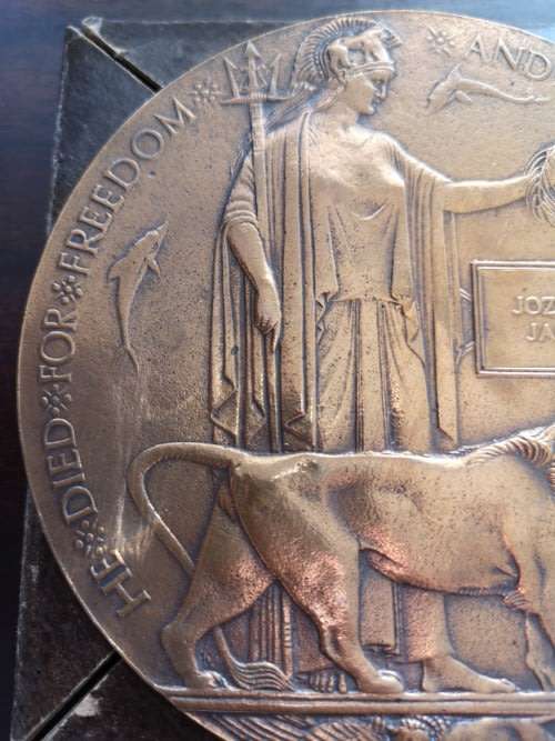 WWI British Death Penny - Maritz Rebellion - Mounted Commandos SA Forces, Britstown Command
