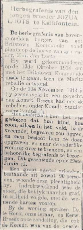 WWI British Death Penny - Maritz Rebellion - Mounted Commandos SA Forces, Britstown Command