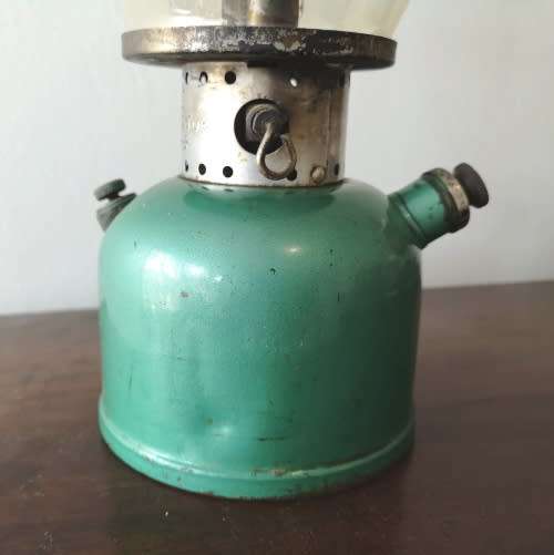 Rare Coleman 241G - 1963 Single Mantle Lantern - Made in Canada - Paraffin  Pressure Lantern Seafoam