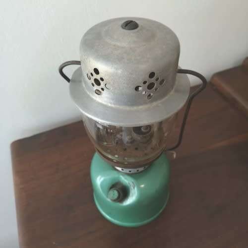 Rare Coleman 241G - 1963 Single Mantle Lantern - Made in Canada - Paraffin  Pressure Lantern Seafoam