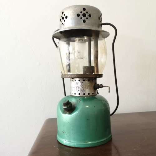 Rare Coleman 241G - 1963 Single Mantle Lantern - Made in Canada - Paraffin  Pressure Lantern Seafoam
