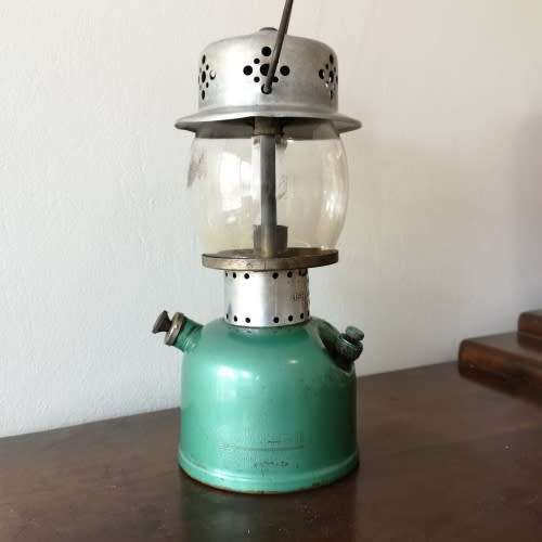 Rare Coleman 241G - 1963 Single Mantle Lantern - Made in Canada - Paraffin  Pressure Lantern Seafoam