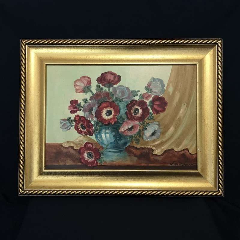 John Dykman (SA) Original Oil "Anemones" Signed, 50 x 65 - Extremely Fine Investment Art
