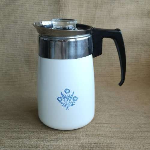 Corning Ware Coffee Percolator - The Best Stove Top Coffee Brewing Percolator - 6 Cup