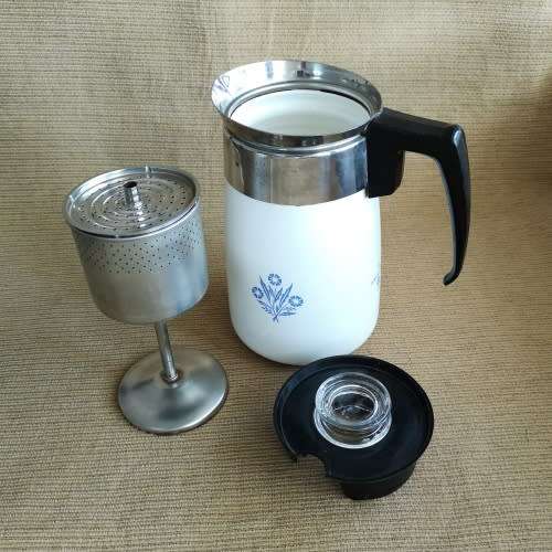 Corning Ware Coffee Percolator - The Best Stove Top Coffee Brewing Percolator - 6 Cup