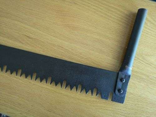 2 Man Crosscut Saw - All Steel Pull Saw - Extremely Nice Condition - Great Antique Décor
