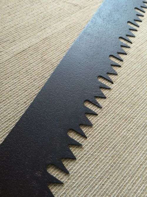2 Man Crosscut Saw - All Steel Pull Saw - Extremely Nice Condition - Great Antique Décor