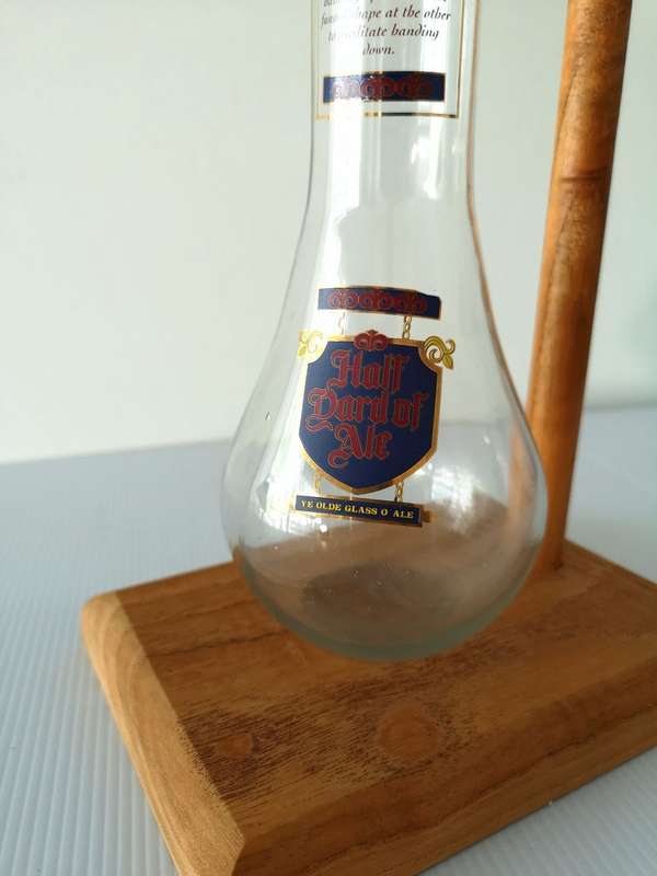 Half Yard Ale Glass -Ye Olde Glass O Ale