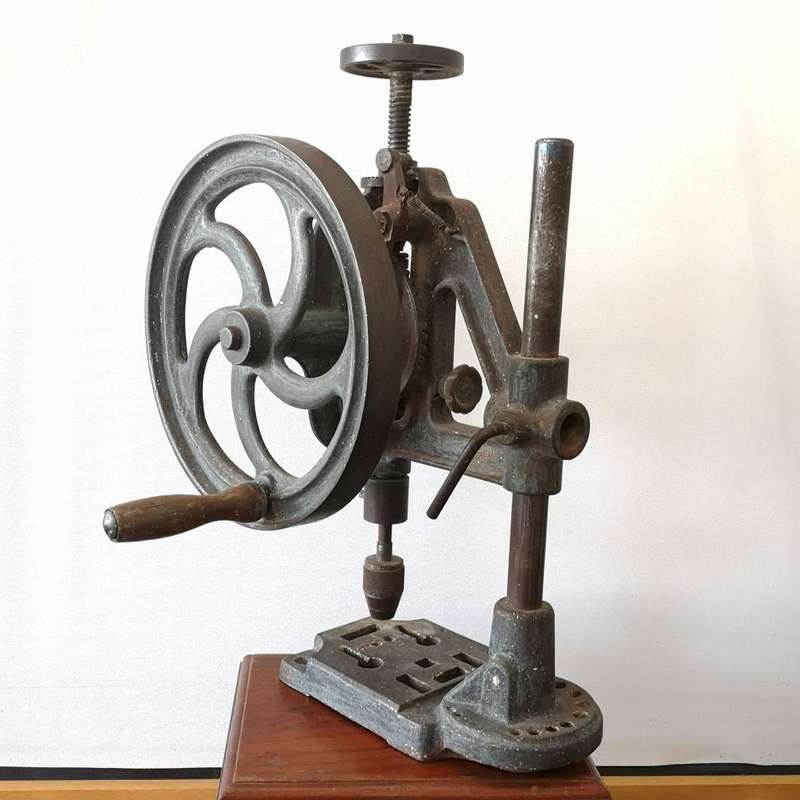 Bradson No.5 Drill Press - Hand Cranked Pillar Drill - Excellent Working Condition