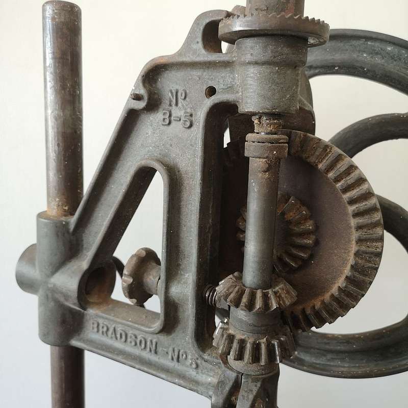 Bradson No.5 Drill Press - Hand Cranked Pillar Drill - Excellent Working Condition