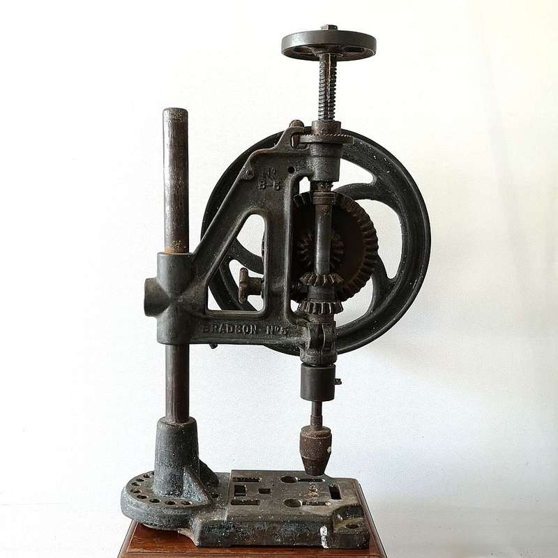 Bradson No.5 Drill Press - Hand Cranked Pillar Drill - Excellent Working Condition